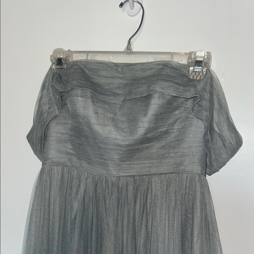 Bella Bridesmaid Dress Size 4 Chiffon Material - Light Blue — image 3 of 5